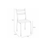 Cadeira Sala de Jantar Bali 2c141br Aço Kit 2 Un Branco/boucle Cinza - Kappesberg - 2