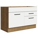 Ver imagem 1 de Balcão Gabinete De Pia 120 X 60 Cm 1 Porta 2 Gavetas Rustic