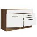 Ver imagem 6 de Balcão Gabinete De Pia 120 X 60 Cm 1 Porta 2 Gavetas Rustic
