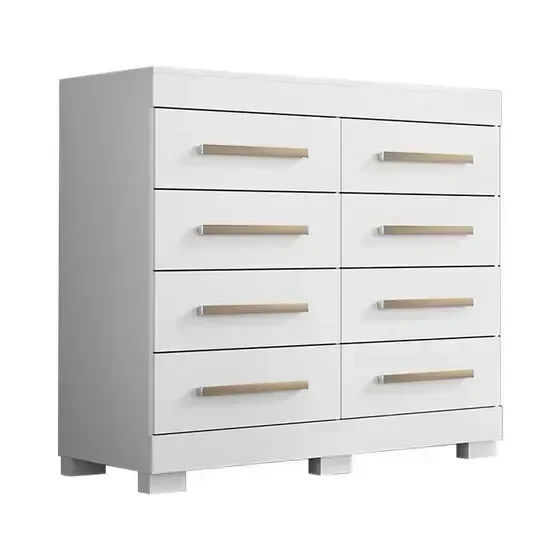 Cômoda com 08 Gavetas Nalu Acp 100% Mdf - Branco