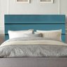 Cabeceira Estofada Argentina 140cm Casal Para Cama Box Quarto Suede Azul Turquesa - Ahazzo Móveis AH - 1