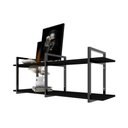 Ver imagem 1 de Aparador Prateleira Industrial Sala Estar Preto Escritorio Hall de Entrada Simples