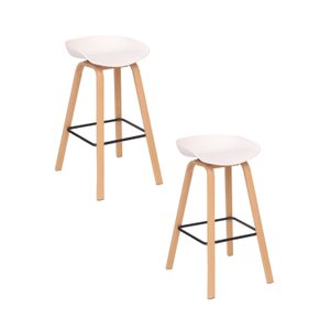 Kit 2 Banquetas Alta Polipropileno Toledo Fratini