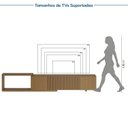 Ver imagem 6 de Rack Extensível para TV até 75 Polegadas 300cm Portas Ripadas Aruá CabeCasa MadeiraOriginals Marrom