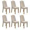 Kit com 6 Cadeiras para Sala de Jantar Vênus - 2