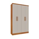 Ver imagem 5 de Conjunto Infantil com Guarda Roupa e Cama 100% MDF Harmonia Yescasa Bege/Cinamomo/Off White