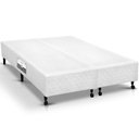 Ver imagem 1 de Cama Box Base Universal Queen Poli Tecido White (158x198x23) - Castor