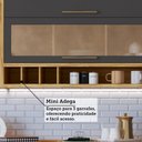Ver imagem 7 de Armário de Cozinha com Balcão e Tampo 11 Portas 4 Gavetas Pérola 100% Mdf Vidro Reflecta Amêndoa/chu