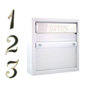 Ver imagem 1 de Caixa Correio Carta Grade/embutir Branca + 3 Números Pl Colonial