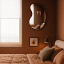 Ver imagem 6 de Espelho Orgânico 70cm X 50cm Bean Moldura em Couro Ecológico Preto