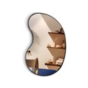 Ver imagem 2 de Espelho Orgânico 70cm X 50cm Bean Moldura em Couro Ecológico Preto