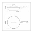 Ver imagem 5 de Wok Tramontina Solar Silicone em Aço Inox com Fundo Triplo e Tampa de Vidro 28 Cm 3,3 L