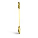 Ver imagem 4 de Jogo de 6 Colheres Versace Dourada com Enfeite na Base C: 13cm L: 03
