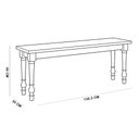 Ver mais imagens de Mesa de Jantar 6 Lugares 160cm com 02 Bancos de Madeira e 02 Cadeiras Lazuli F06 Café - Lyam Decor