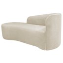 Ver imagem 4 de Recamier Curvo Orgânico 140cm 2 Lugares Lado Esquerdo para Sala de Estar Bouclé Paris