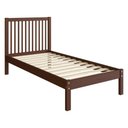 Ver imagem 2 de Cama de Solteiro de Madeira Maciça para Colchão 88x188cm Multimóveis Cr35277 Walnut