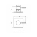 Ver imagem 2 de Acabamento Monocomando Chuveiro Base Docol - Quadra Perflex