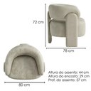 Ver imagem 3 de Poltrona Decorativa Lume Pes Madeira Corano Tca 211 Moll