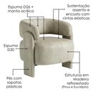 Ver imagem 4 de Poltrona Decorativa Lume Pes Madeira Corano Tca 211 Moll