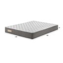 Ver imagem 4 de Colchão Queen Ecoline Espuma D45 Veludine 158x198x25cm Cinza/Branco Ecoflex