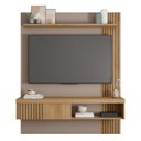 Ver imagem 3 de Painel para TV até 65 Polegadas Ripado 183x150cm Marrom Moon