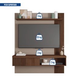 Painel para TV até 55 Polegadas com Ripado Moon  - 9