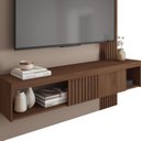 Ver imagem 7 de Painel Ripado para TV até 55 Polegadas 150CMX183CM Moon Marrom