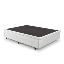 Cama Box Baú Viúva 120x203x42cm Corino Linho com Pistão a Gás - 11