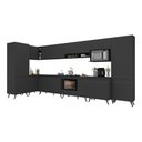 Ver imagem 2 de Armário de Cozinha Modulada Completa Canto 409cm com Balcão para Cooktop Veneza Multimóveis
