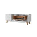 Ver mais imagens de Estante Home para Tv até 65 Polegadas com 3 Portas Concept Yescasa Branco/Nogal