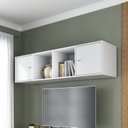 Ver imagem 6 de Estante Home para Tv até 65 Polegadas com 3 Portas Concept Yescasa Branco/Nogal
