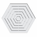 Ver imagem 1 de Gabarito Hexágonos Patchwork Fuxico Régua Molde Acrilico