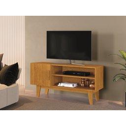 Rack Elegante para Tv – Harmonizando Design e Funcionalidade:naturale - 1