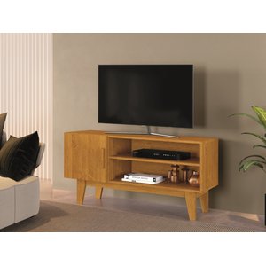 Rack Elegante para Tv – Harmonizando Design e Funcionalidade:naturale