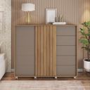 Ver imagem 1 de Cômoda 2 Portas 5 Gavetas Valença