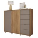 Ver imagem 3 de Cômoda 2 Portas 5 Gavetas Valença