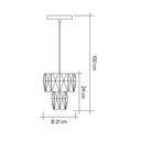 Ver imagem 3 de Lustre Sala de Jantar Pendente Quarto Lavabo Cristal Legítimo Mini Fasano Bivolt:cromado/bivolt