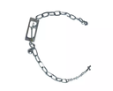 Ver imagem 1 de Pulseira Religiosa Aço Inox Prateada Plaquinha Vazada Fé