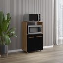 Ver imagem 1 de Balcão Multiuso Tais para Cozinha 2 Portas Mdp Cor:savana / Preto