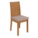Ver imagem 6 de Conjunto Sala de Jantar 4 Lugares Redonda Tampo MDF Mesa Celebrare e Cadeiras Athenas