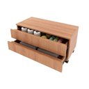 Ver imagem 6 de Gabinete de Banheiro Bn3603 2 Gavetas C/ Rodízio Cor Branco - Tecno Mobili