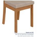 Ver imagem 7 de Conjunto Sala de Jantar 4 Lugares Redonda Tampo MDF Mesa Celebrare e Cadeiras Athenas Marrom Amêndoa Clean/Off White/Linho Rinzai Bege