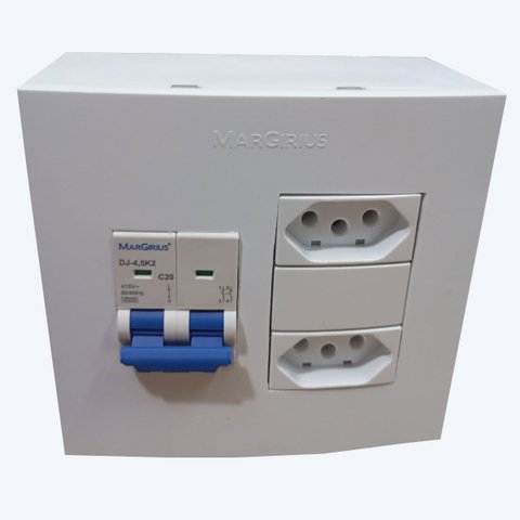 Caixa 4x4 Versatil Sobrepor Branco