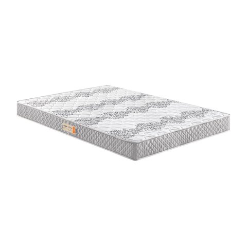 Colchão Viuva Ecoline Espuma D45 Bordado 128x188x20cm Cinza/Branco Ecoflex
