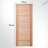 Folha de Porta Maciça 210x90cm Eucalipto Pm58 Quartier Cruzeiro Portas - 3
