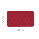 Ver imagem 2 de Painel Estofada Brenda Botonê 90cm Solteiro Para Cama Box Quarto Suede Vermelho - Amey Decor