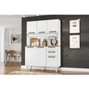 Ver imagem 4 de Armário para Cozinha Kit Pop 120 Cm 6 Portas 2 Gavetas Branco Fosco Brilho - Zanzini