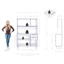 Ver imagem 3 de Armário para Cozinha Kit Pop 120 Cm 6 Portas 2 Gavetas Branco Fosco Brilho - Zanzini
