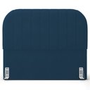 Ver imagem 5 de Cabeceira Cama Box King Estofada Orgânica 195cm Alice W01 Suede Azul Marinho - Lyam Decor
