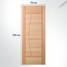 Folha de Porta Maciça 210x70cm Eucalipto Pm78 Solar Cruzeiro Portas - 2
